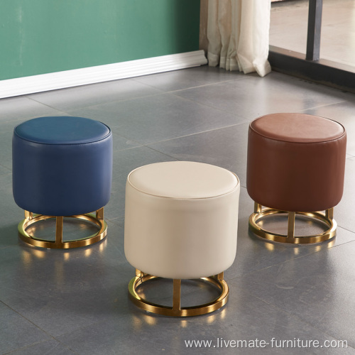 Round Footstools Ottoman Foot Stool For Living Room